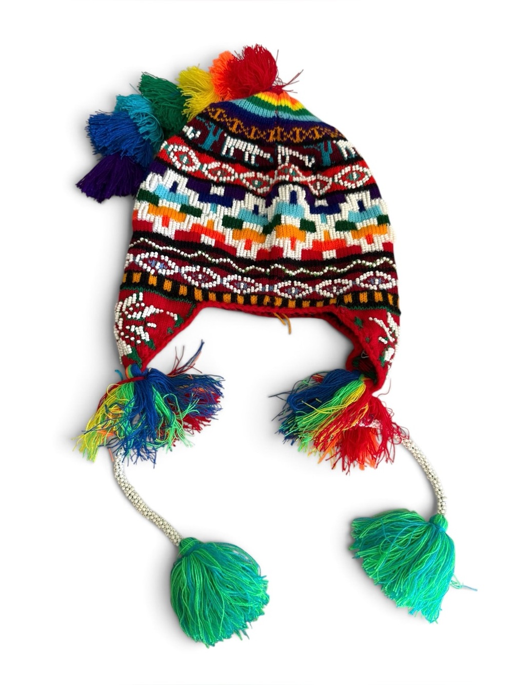 Peruvian Handmade Beaded
Traditional Chullo Hat